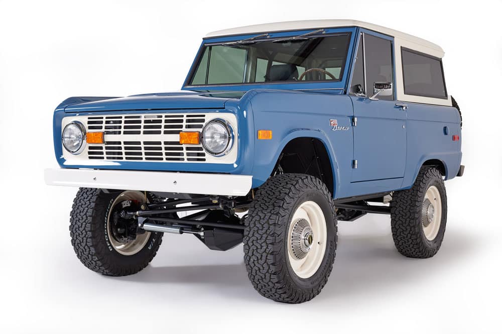 High quality Bronco Parts on Blue Coyote Early Bronco