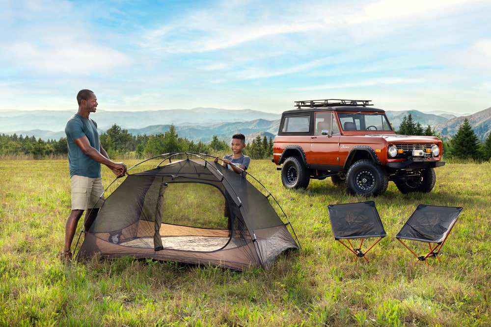 Early Ford Bronco Makes Camping with Family Easy